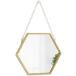  wall зеркало орнамент макияж зеркало шестиугольник Gold Северная Европа способ интерьер S ( Gold, длина 22 x ширина 25 cm)