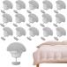  futon зажим смещение предотвращение чехол на футон фиксация futon прекращение .... предотвращение застежка 20 шт. комплект ( серый, большой )