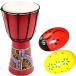  Jean be futoshi hand drum hand drum ethnic musical instrument mala rental attaching percussion instrument ( 30cm)