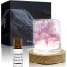  aroma Stone аметист & заряжающийся LED подставка лаванда масло ... аромат . иллюзия ... свет . relax ( аметист, обычный )