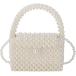  жемчуг сумка сумка на плечо ручная сумочка вечерняя сумочка 2WAY Mini свадьба женский задний небольшая сумочка юката ( белый )