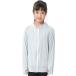  Rush Guard Kids купальный костюм контакт охлаждающий Q-MAX UPF50+ UV cut лето ( серый x белый / простой упаковка версия, 160-170)