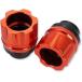  bike turning-over prevention stand slider engine guard muffler axle tube frame touring shaft ( orange )