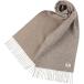 e Len sia кашемир Blend двусторонний muffler женский мужской UV cut 98% и больше проверка 30x186cm( Brown )