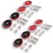  Mini 4WD aluminium ролик Mini 4WD ролик подшипник подшипник ролик 19mm легкий детали 8 шт. комплект ( оттенок красного )