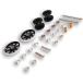  Mini 4WD aluminium ролик подшипник ролик 19mm 2 уровень aluminium ролик 12mm 13mm комплект ( чёрный белый модель )
