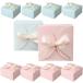  подарочная коробка лента имеется 9x9x5cm бумага коробка ( голубой + розовый 10 шт. комплект ( каждый 5 шт ), 9cm x 9cm x 5cm)