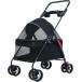  домашнее животное Cart 4 колесо собака для Buggy собака Cart легкий маленький размер собака средний собака воздушный Buggy кошка ( черный, в одном корпусе 69x49x97CM)