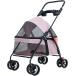 домашнее животное Cart 4 колесо собака для Buggy собака Cart легкий маленький размер собака средний собака воздушный Buggy Cart сумка есть ( розовый, в одном корпусе 69x49x97CM)