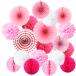  бумага вентилятор соты мяч цветок дизайн украшение установка комплект party день рождения свадьба церемония окончания входить . тип память день ( sakura pink )