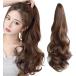  "конский хвост" парик зажим тип отметка парик парик ek стерео длинный природа сверху товар 55cm( светло-коричневый )