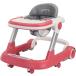  ручная тележка ходунки 2in1 младенец складной высота регулировка возможность еда для plate имеется ширина вращение предотвращение 6~18. месяц ( розовый )