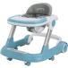  handcart baby-walker 2in1 baby folding height adjustment possibility meal for plate attaching width rotation prevention 6~18. month ( blue )