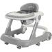  ручная тележка ходунки 2in1 младенец складной высота регулировка возможность еда для plate имеется ширина вращение предотвращение 6~18. месяц ( серый )