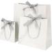  подарок сумка подарок пакет подарок сумка 3 размер комплект лента глянец трос день св. Валентина ( белый, L/M/S)