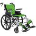  инвалидная коляска складной алюминиевый помощь * самодвижение двоякое применение простой compact помощь тормоз есть место хранения с карманом MDM ( зеленый )