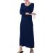  пижама женский длинный One-piece макси длина платье платье-макси ( темно-синий, L)