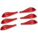  обвес ласты протектор обвес молдинг защита аэрообвеса способ порез звук меры снижение экстерьер детали красный 6 шт. комплект ( красный 6 шт )