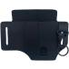 belt for multi tool case kalabina attaching leather belt bag toolbox pocket thin type pen case ( black )