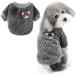  собака одежда детский комбинезон свитер джемпер пижама жакет мягкий защищающий от холода теплоизоляция теплый симпатичный флис ( серый #01, S)