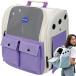  домашнее животное дорожная сумка рюкзак плечо место хранения складной маленький размер собака кошка ... мелкие животные выход легкий вентиляция 2WAY( лиловый )