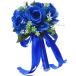 u Eddie ng bouquet artificial flower rose wedding wedding photographing properties bride flower bouquet bouquet ( blue )