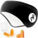 eye mask ear plug 4 piece attaching sleeping .. cheap . concentration eyes .. travel . a little over ..( black )