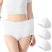  большой размер одноразовый брюки женский углублять хлопок 3 шт. комплект путешествие женский шорты входить . предотвращение бедствий товары ( белый, 2XL)