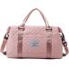  сумка "Boston bag" путешествие сумка спорт сумка Carry on сумка наклонный .. чемодан фиксация водоотталкивающая отделка 2.3 день для мужчин и женщин (Pink)