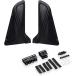  interchangeable engine cover Honda Rebel 250 500 Rebel250 Rebel500 side cover black rectangle all-purpose ( black )