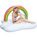  Rainbow float радуга. . очень большой надувной круг SNS.. перевозка удобный солнечный свет . летние каникулы плавание Pooh рубин chi море MDM ( голубой, очень большой )