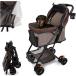  просторный 55cm раскладушка * легкий 5.8kg домашнее животное Cart собака маленький размер собака Buggy много голова 2 шт ( Brown., развитие час длина 55x ширина 47x высота 98cm)