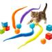  кошка игрушка мяч 4 шт. комплект ( лиловый голубой желтый orange 4 цвет ввод, диаметр 3cm мяч 20cm длина ... имеется )