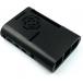  сменный кейс Raspberry Pi 4B соответствует защита кейс черный ABS производства ударопрочный laz Berry пирог 4B легкая установка ( черный )