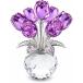  crystal цветок роза украшение стекло букет .. нет цветок настольный интерьер подарок произведение искусства стекло умение ( лиловый )