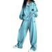  симпатичный симпатичный модный популярный взрослый женщина длинный рукав брюки длинные брюки джерси тренировочные брюки тренировочный часть магазин надеты ( голубой, 4XL)