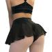  Leotard over юбка шифон шорты в одном корпусе flair накладывающийся надеть обувь MDM ( черный, M)