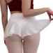  Leotard over юбка шифон шорты в одном корпусе flair накладывающийся надеть обувь MDM ( белый, L)