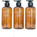  шампунь бутылка диспенсер заполняющий бутылка 500ml 3 шт. комплект ( Brown, 500ml)