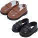  мягкая игрушка обувь Loafer 20cm соответствует кожа обувь кукла кукла надеты . изменение аксессуары MDM ( Brown * черный, 5.5x3cm)