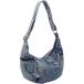  половина moon сумка плечо Denim женский меньше наклонный .. плечо .. три день месяц type стиль симпатичный ходить на работу C140 ( голубой )