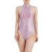  высокий ноги Leotard глянец с высоким воротником супер эластичность боди костюмированная игра MDM ( light purple, M)