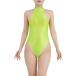  высокий ноги Leotard глянец с высоким воротником супер эластичность боди костюмированная игра MDM ( neon зеленый, M)