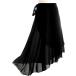  балет наматывать юбка длинный взрослый шифон Dance elegant свободный размер ( черный, Free Size)