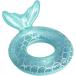  надувной круг детский человек рыба русалка Kids float симпатичный .. соус есть мужчина девочка двоякое применение (70 размер голубой )