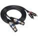 XLR кабель RCA соответствует изменение кабель Canon терминал красный белый звук для женский ( длина 3M)