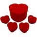  стол Magic для фокус для красный цвет Heart type губка большой 1 маленький 4 комплект E1116