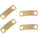  спортивные туфли очарование колодка гонки шнурок аксессуары оборудование орнамент 4 шт. комплект ( Gold, 3cm)