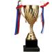  Trophy cup чемпионский кубок Golf лента имеется награждение праздник спорт Gold сувенир роскошный . товар металл 24.5cm ( золотой )