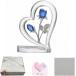  crystal rose цветок украшение Heart type роза День матери подарок день рождения интерьер MDM ( голубой, ( примерно )110x128x25mm)